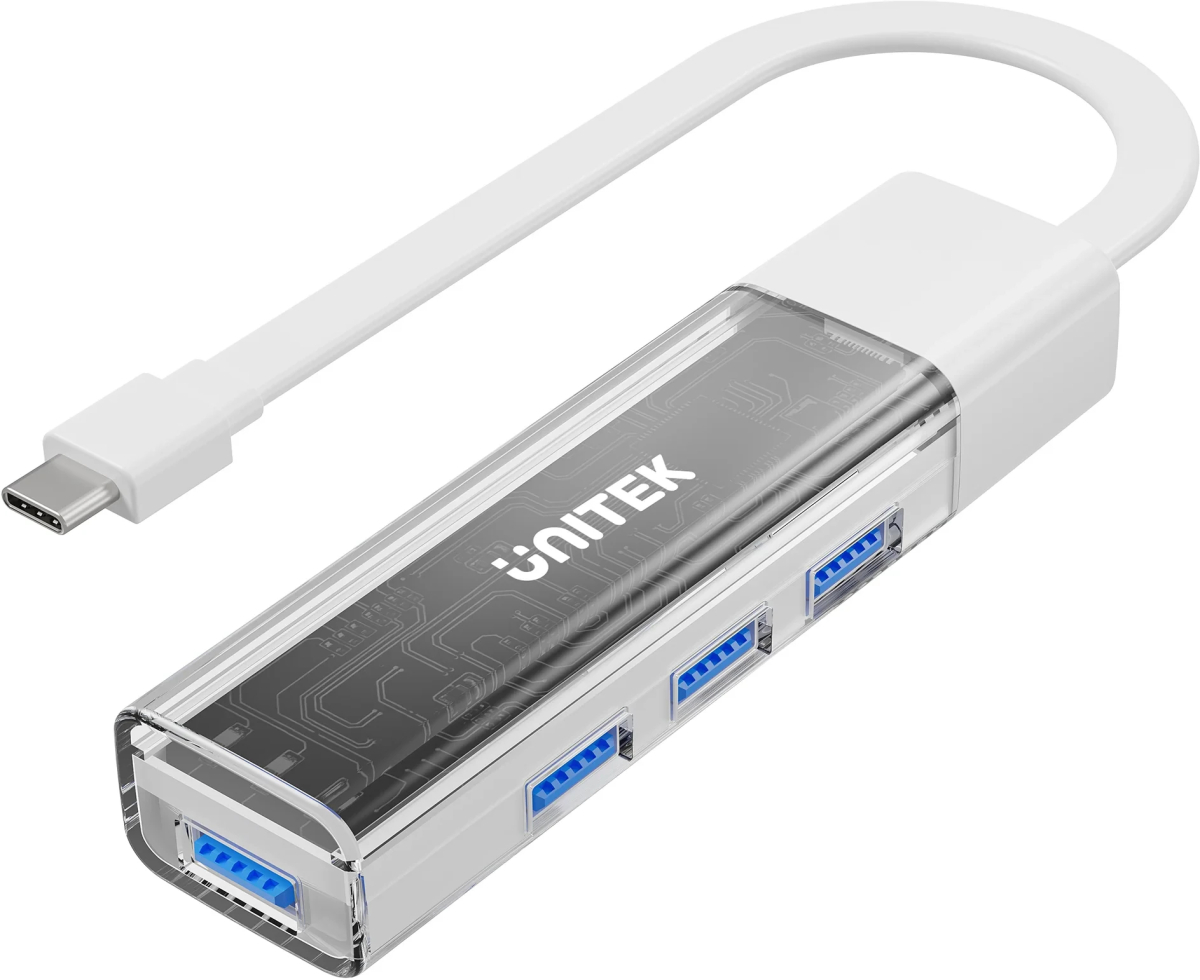 Unitek хъб USB-C-USB-A 3.0 HUB 4 port, Bi-Directional, Detachable Cableна ниска цена с бърза доставка - BestPC.BG