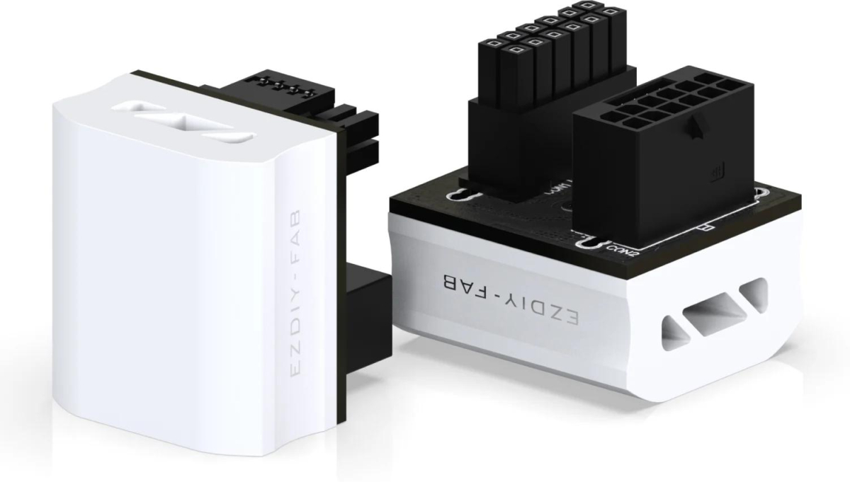 Други EZDIY-FAB адаптер за видеокарта 12VHPWR 600W - STD 180 Whiteна ниска цена с бърза доставка - BestPC.BG