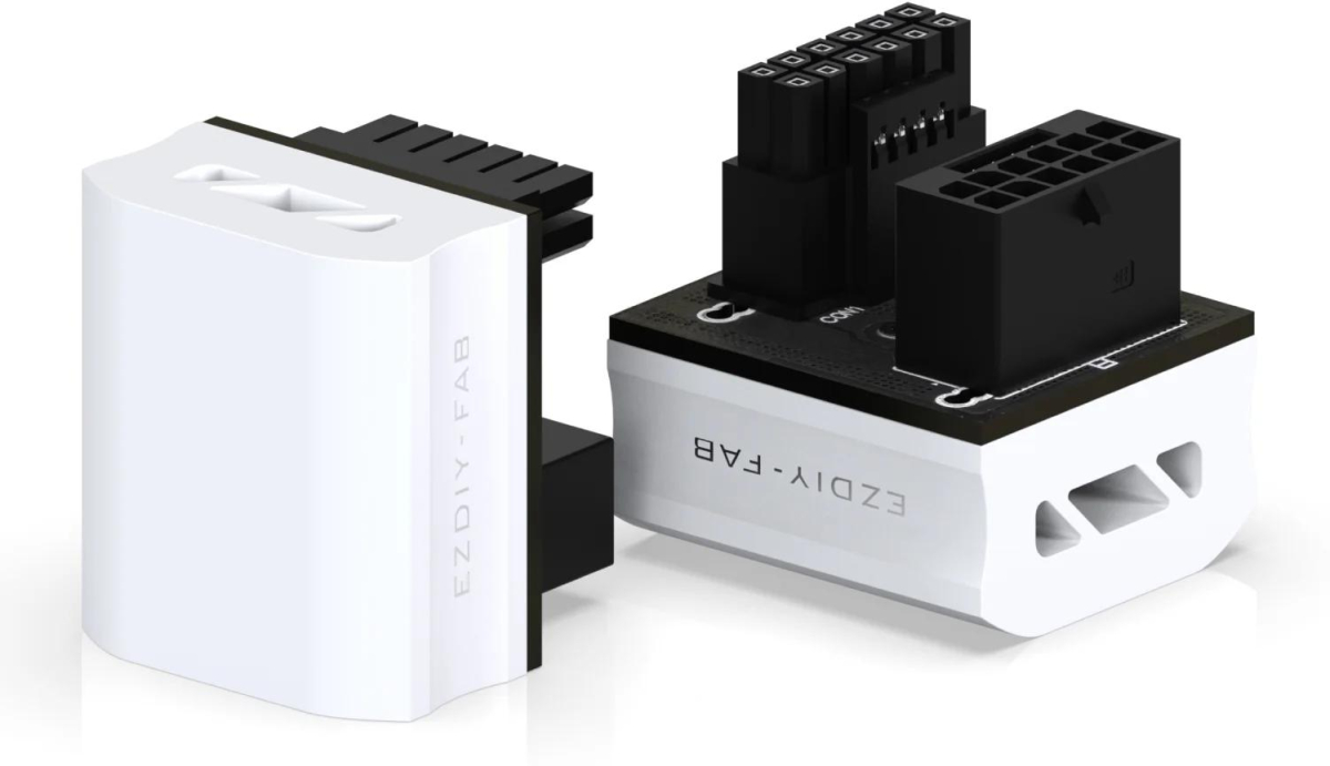 Други EZDIY-FAB адаптер за видеокарта 12VHPWR 600W - RVS 180 Whiteна ниска цена с бърза доставка - BestPC.BG