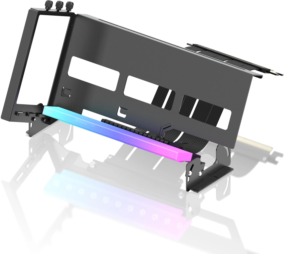 Други Брекет за вертикален монтаж на 45 GPU EZDIY-FAB ARGB PCIe 4.0 Riser Cable - Черенна ниска цена с бърза доставка - BestPC.BG