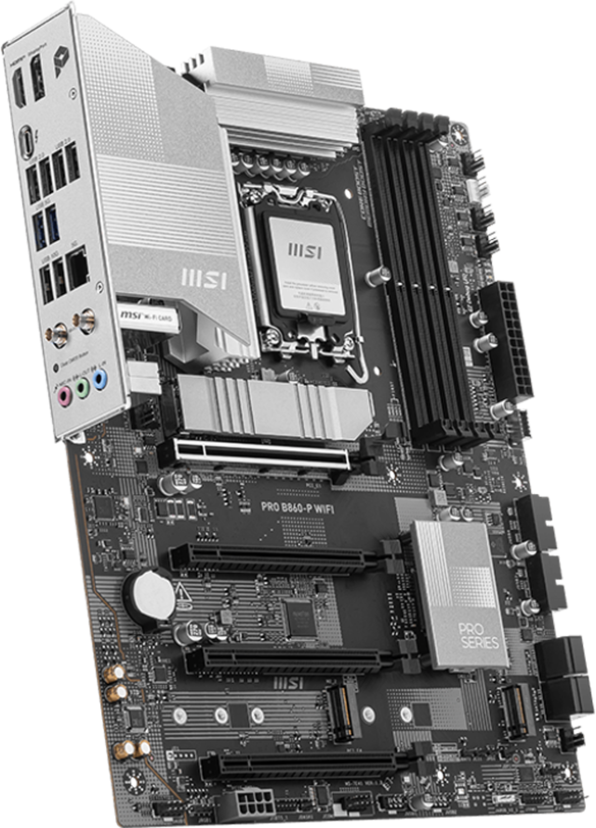 Дънна платка MSI PRO B860-P WIFI, ATX, LGA 1851, 4x DDR5 Dual Channel DDR5 до 8600(OC)MHzна ниска цена с бърза доставка - BestPC.BG