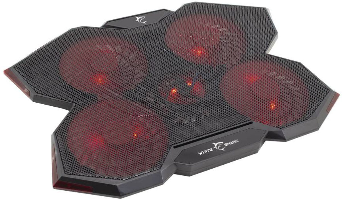 Поставка за лаптоп Oхлаждаща подложка за лаптопи White Shark ICE WIZARD GCP-29 с 5 вентилаторана ниска цена с бърза доставка - BestPC.BG