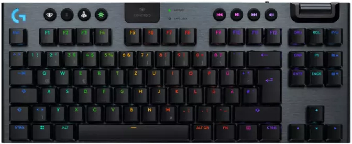 Клавиатура Геймърска Logitech G915 X LIGHTSPEED TKL Wireless Gaming Keyboard Clicky, Чернана ниска цена с бърза доставка - BestPC.BG