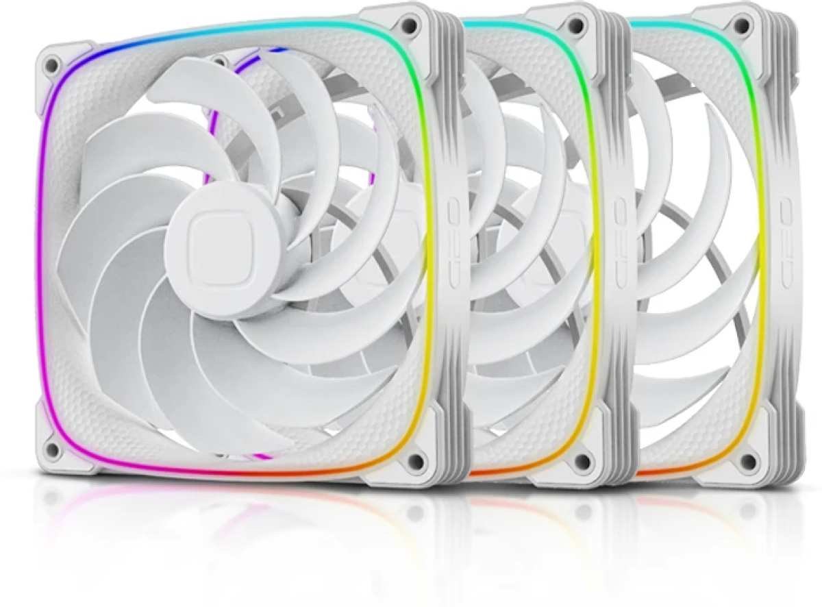 Вентилатор Geometric Future Fan Pack 3-in-1 140 mm, Reversed - Squama 2503RW-14 Whiteна ниска цена с бърза доставка - BestPC.BG