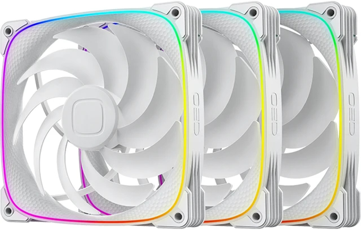 Geometric Future Комплект вентилатори Fan Pack 3-in-1 140 mm - Squama 2503W-14 Whiteна ниска цена с бърза доставка - BestPC.BG