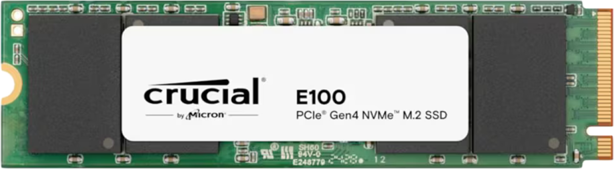 SSD Crucial E100 1TB PCIe Gen4 2280 NVMe M.2 SSDна ниска цена с бърза доставка - BestPC.BG