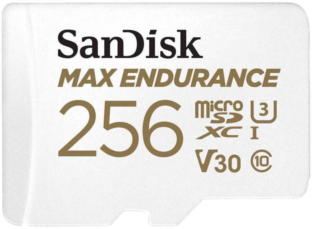 SANDISK MAX Endurance, SD Адаптер, micro SDXC UHD, V30, 256GB, Class 10на ниска цена с бърза доставка - BestPC.BG