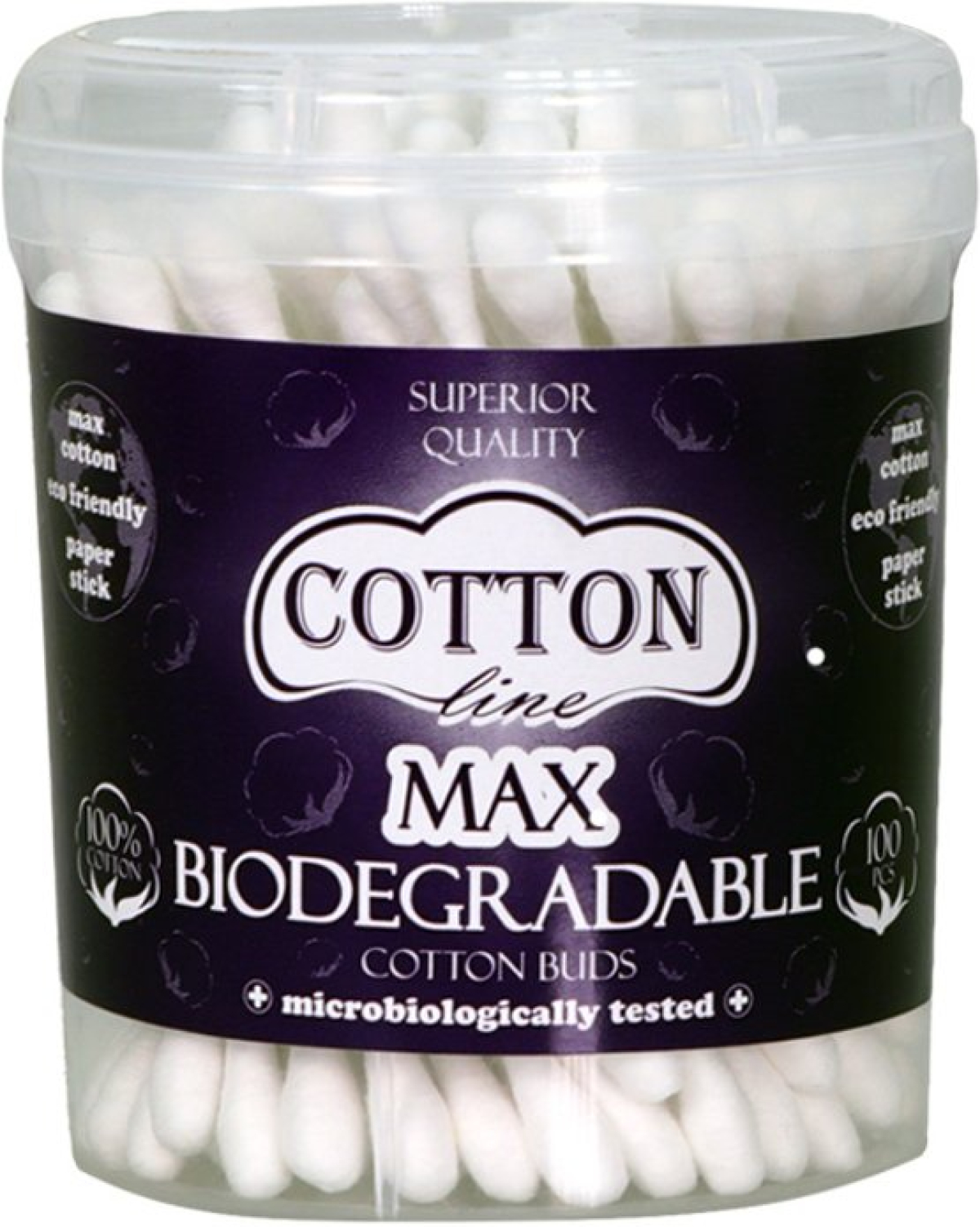 Продукт Клечки за уши Cotton, биоразградими, 100 брояна ниска цена с бърза доставка - BestPC.BG