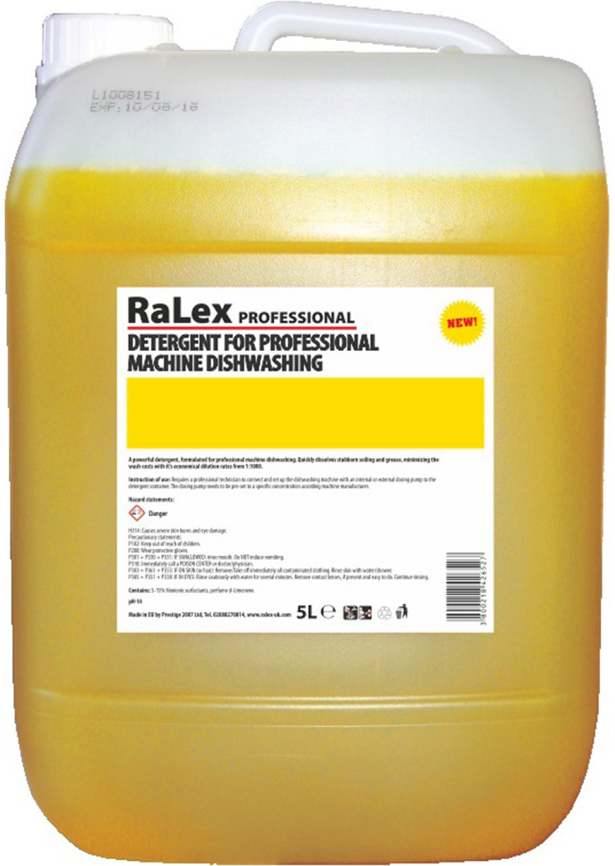 Почистващ продукт Ralex Препарат за съдомиялна машина, измиващ, 5 Lна ниска цена с бърза доставка - BestPC.BG