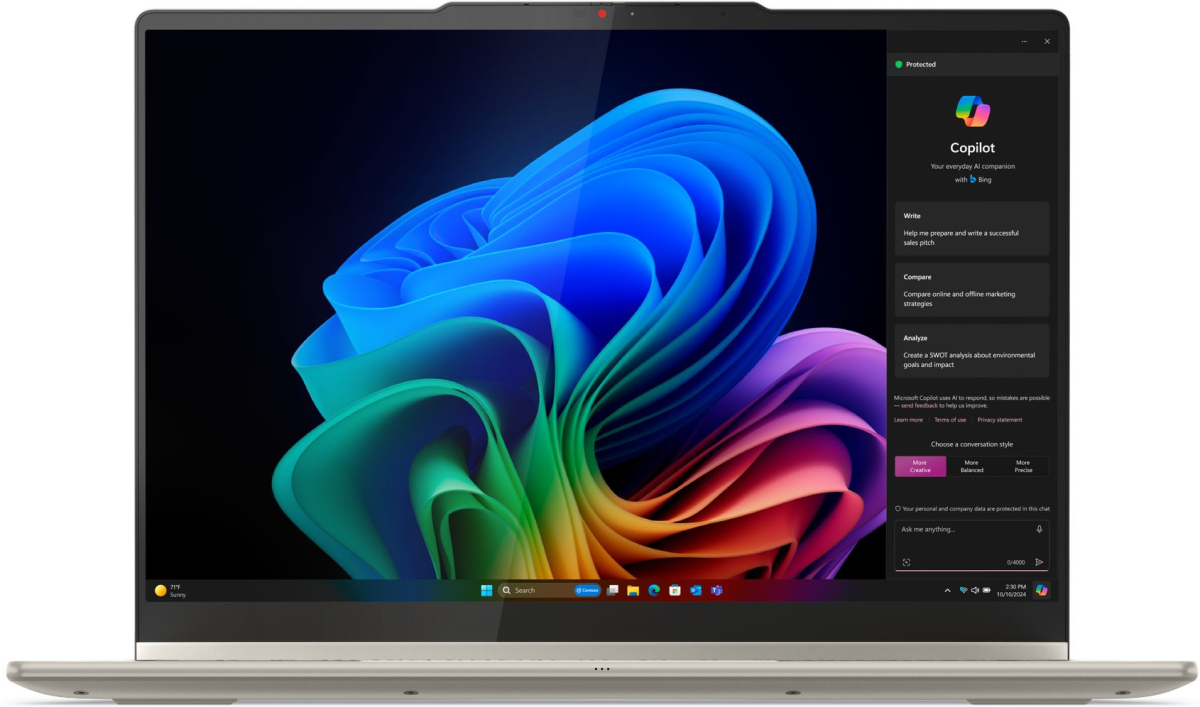Лаптоп LENOVO Yoga 7 2-in-1 AMD Ryzen AI 5 340, 4.8GHz, 24 GB LPDDR5X, 1TB M.2 NVMe SSD, 14inch WUXGA OLED, W11Hна ниска цена с бърза доставка - BestPC.BG