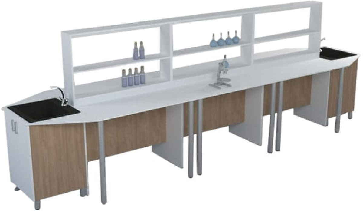 Бюро Работна станция RFG Labo, HPL плот, 1200 х 1200 х 900 mmна ниска цена с бърза доставка - BestPC.BG