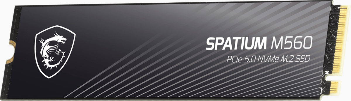 SSD MSI SPATIUM M560, 1ТВ, M.2 2280, PCI-E 5.0 4x, 8400-10200 MB/s, 3D NANDна ниска цена с бърза доставка - BestPC.BG