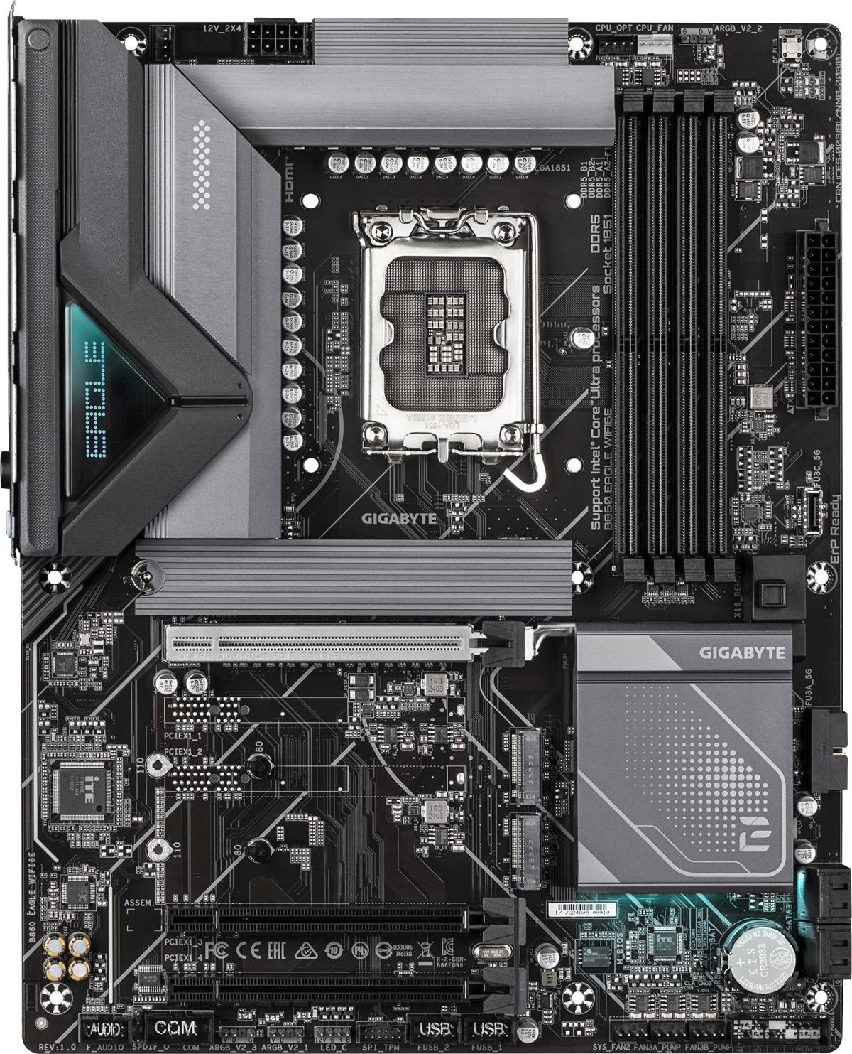 Дънна платка GIGABYTE B860 EAGLE WIFI 6E, LGA 1851на ниска цена с бърза доставка - BestPC.BG