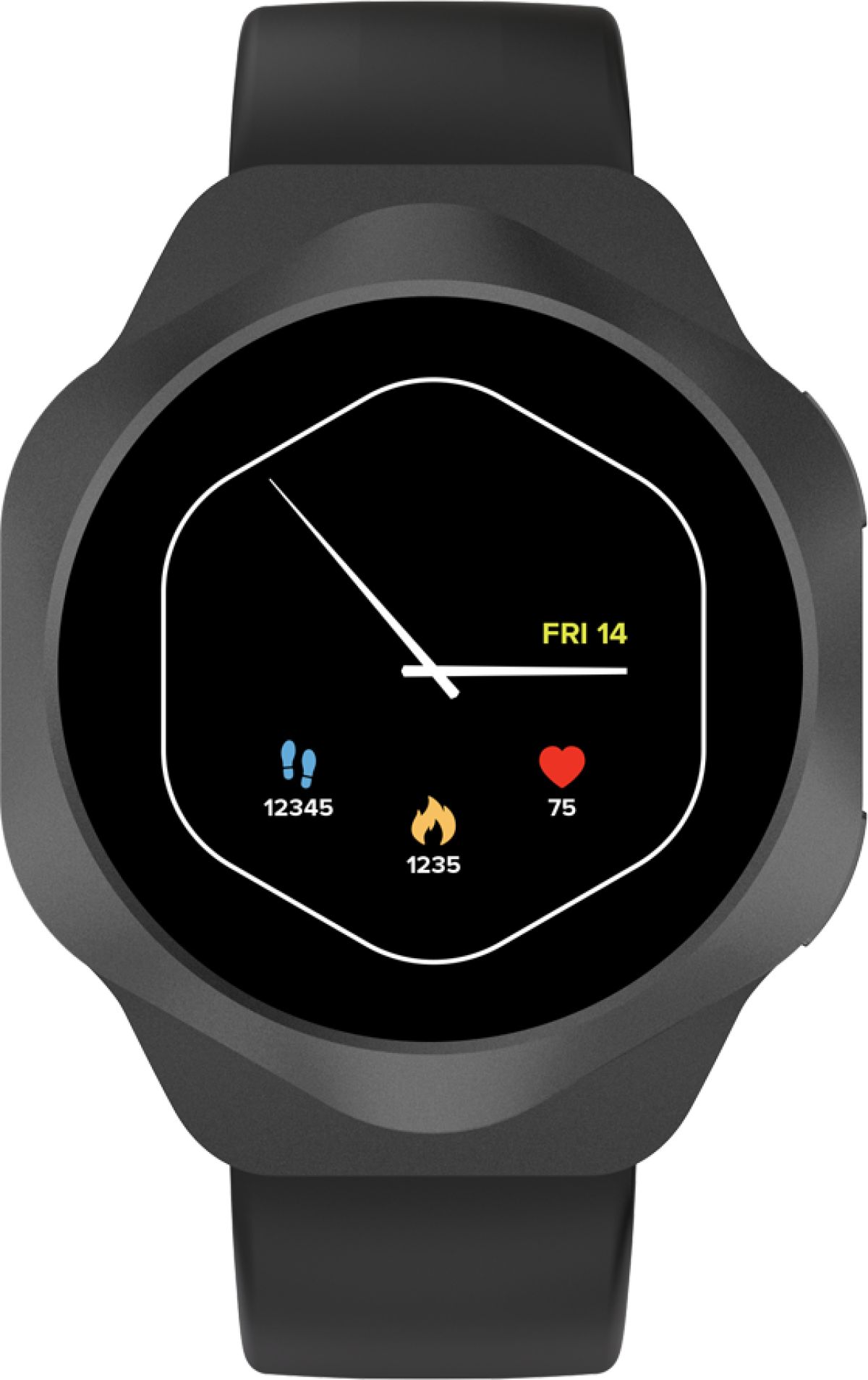 Смарт часовник CANYON Smart Watch Hexagon 88 BT-CALL Черенна ниска цена с бърза доставка - BestPC.BG