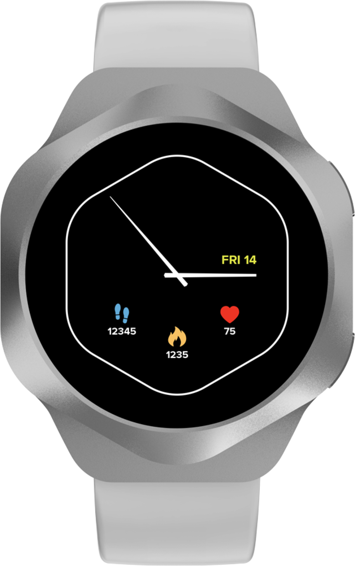 Смарт часовник CANYON Smart Watch Hexagon 88 BT-CALL Сребрист/сивна ниска цена с бърза доставка - BestPC.BG