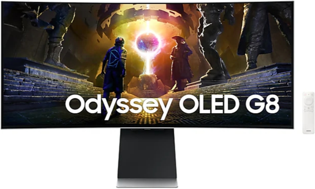 Монитор Геймърски Samsung LS34DG850, 34\'\' CURVED Odyssey G8 OLED, 1800R, 175 Hz, 3440 x 1440на ниска цена с бърза доставка - BestPC.BG