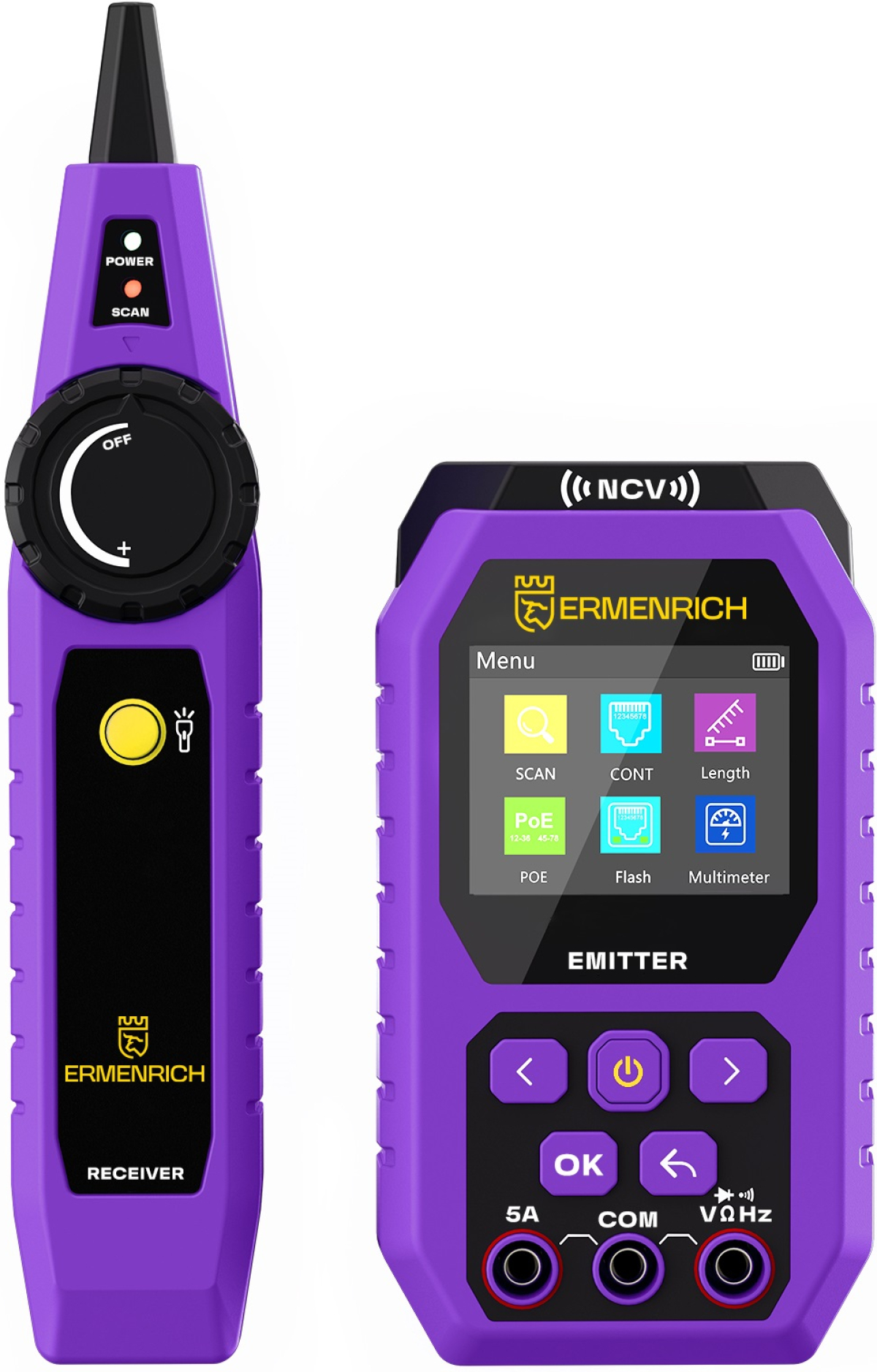 Инструмент/Тестер Тестер за кабели Ermenrich Ping SM75 с мултиметърна ниска цена с бърза доставка - BestPC.BG