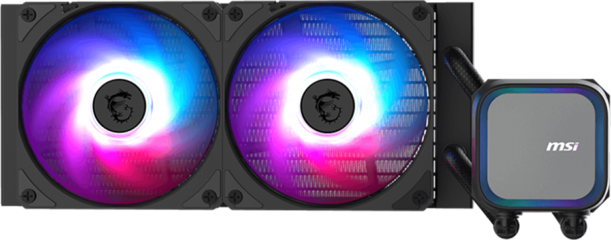 Водно охлаждане MSI MAG CORELIQUID A13 240 мм., 2 x 120 мм. вентилатори, черенна ниска цена с бърза доставка - BestPC.BG