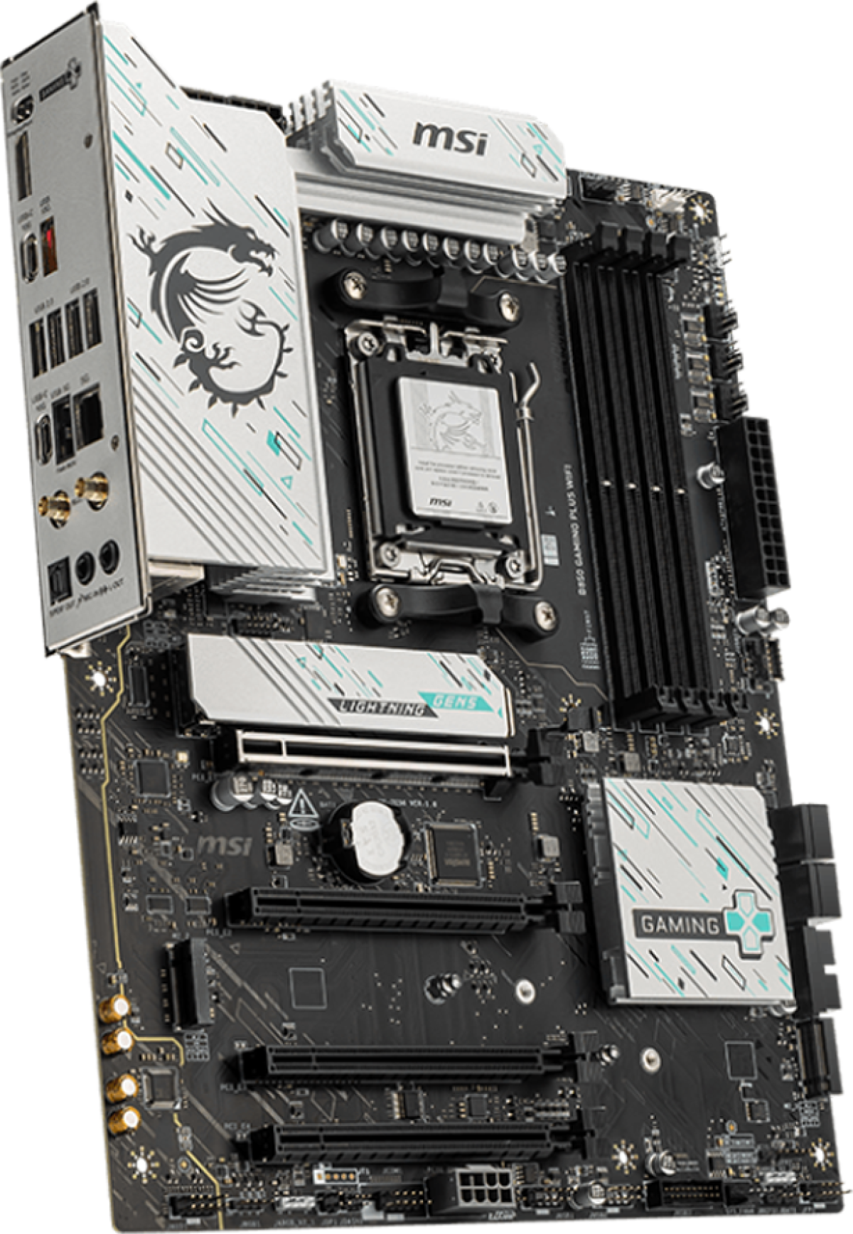 Дънна платка MSI B850 GAMING PLUS WIFI, ATX, Socket AM5, 4x DDR5 Dual Channel DDR5 до 8200(OC)MHzна ниска цена с бърза доставка - BestPC.BG