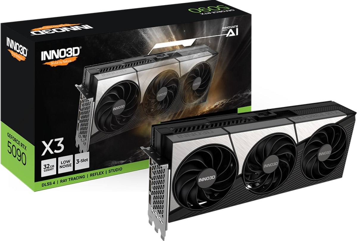 Видеокарта Inno3D GeForce RTX 5090 32GB GDDR7 X3на ниска цена с бърза доставка - BestPC.BG