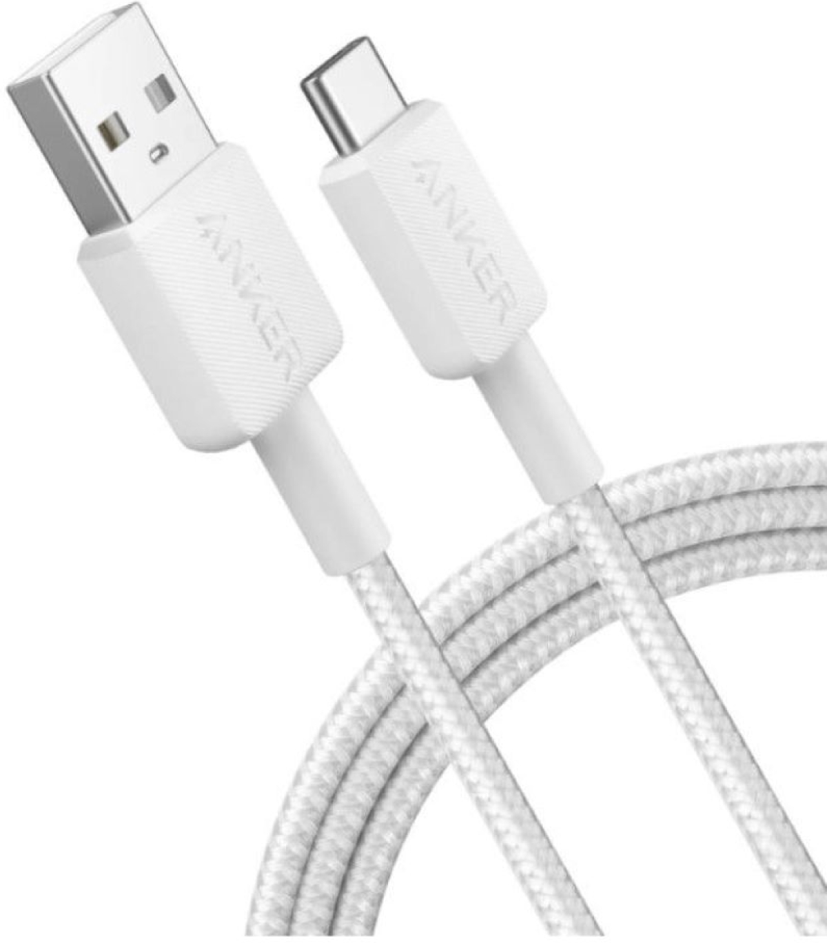 Anker 322 USB-A - USB-C кабел, 90см, бялна ниска цена с бърза доставка - BestPC.BG