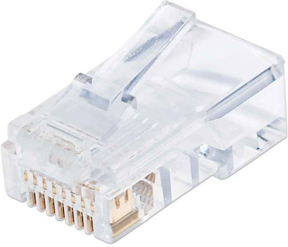 Конектор / букса INTELLINET 790512 :: Накрайник UTP, Cat. 5e, RJ-45, 22-26 AWG, 3-prong, Pro Line, 100 бр.на ниска цена с бърза доставка - BestPC.BG