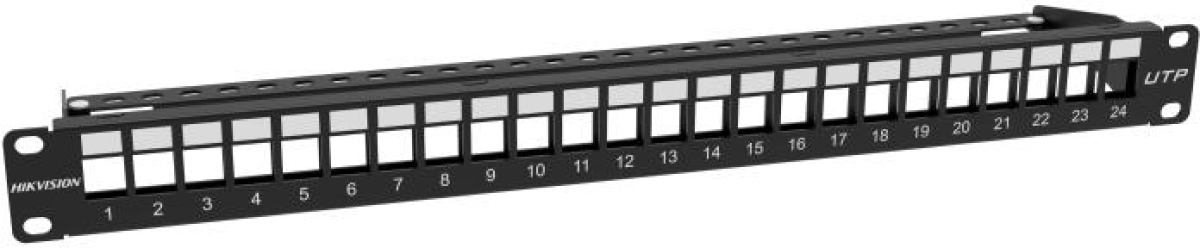 Пач панел Hikvision DS-1CP0U24-1U, неекраниран 24-портов празен, 1Uна ниска цена с бърза доставка - BestPC.BG