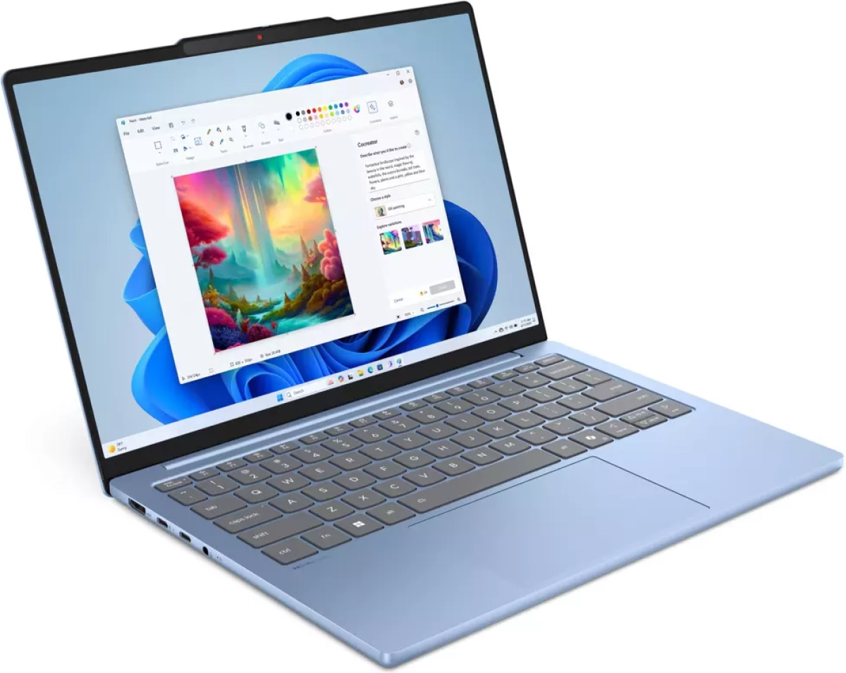 Лаптоп Lenovo IdeaPad Slim 5 13ARP10, 13.3", Full HD+, AMD Ryzen 5 7535HS, AMD Radeon 660M, 16 GB, 1 TB SSD, Без OS, Синна ниска цена с бърза доставка - BestPC.BG