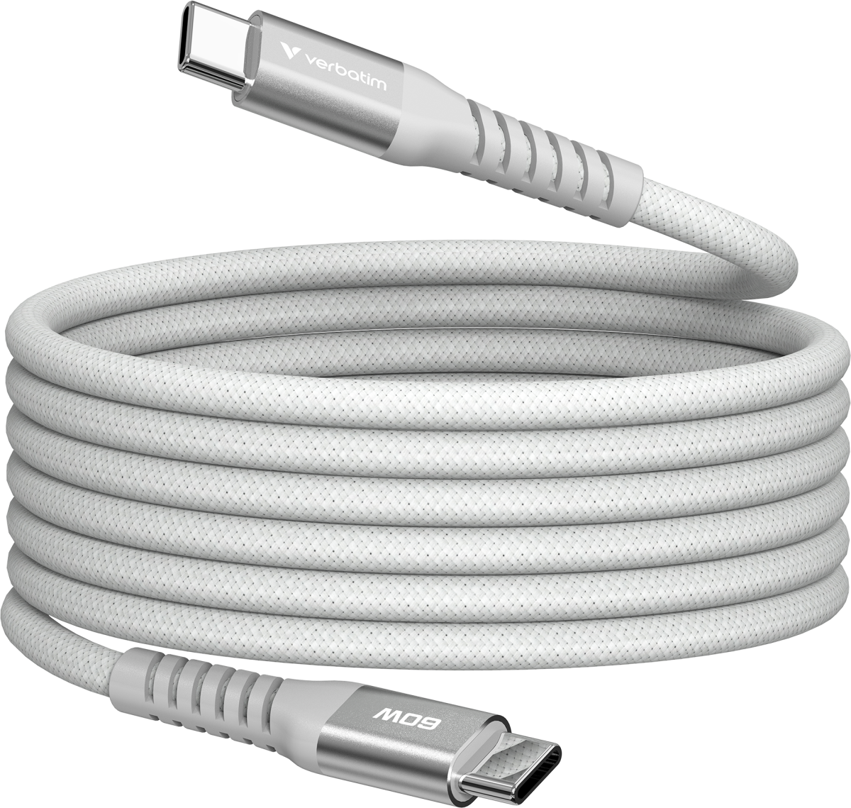 Кабел/адаптер Verbatim Sync & Charge USB-C to USB-C 60W Magnetic 120 cm - Greyна ниска цена с бърза доставка - BestPC.BG