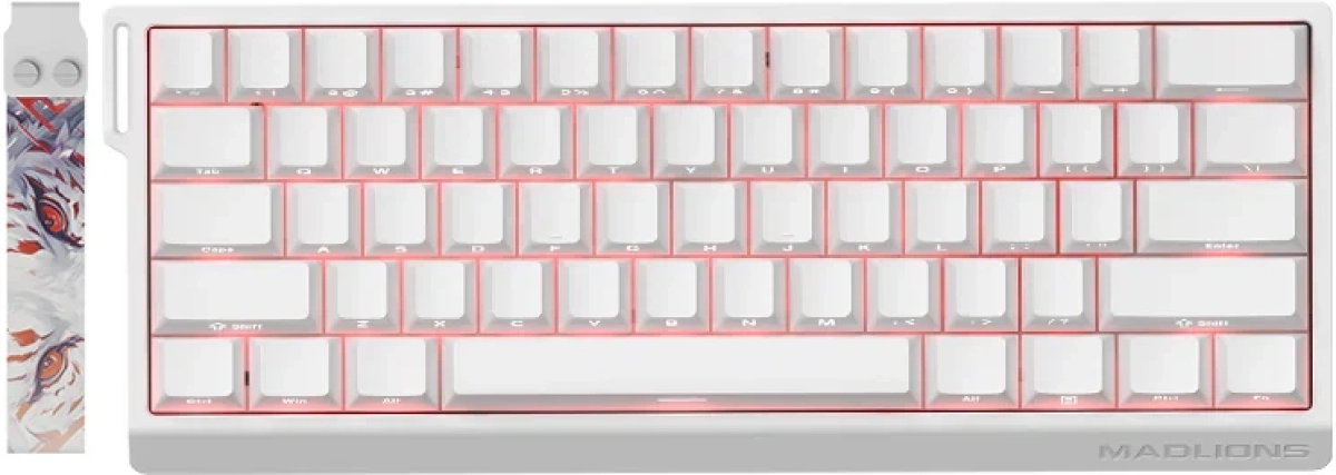 Клавиатура Геймърска Professional Gaming Mechanical Keyboard MAD 60 HE RGB - 1K, Magnetic Amber Pro Switches, Бялана ниска цена с бърза доставка - BestPC.BG