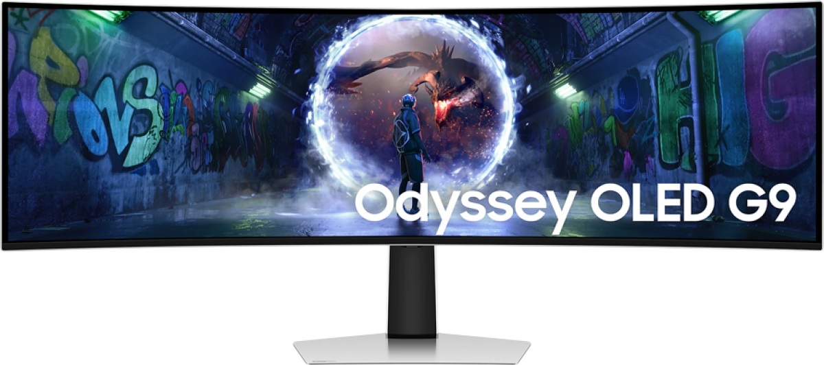 Монитор Геймърски Samsung LS49DG934SUXEN Odyssey G93SD, 49" DQHD (5120x1440), Извит, 1800R, 32:9, 1xDP, 1xHDMIна ниска цена с бърза доставка - BestPC.BG