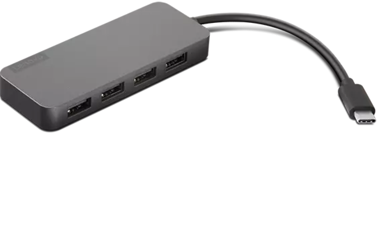 USB Хъб LENOVO USB-C to 4 Port USB-A Hubна ниска цена с бърза доставка - BestPC.BG