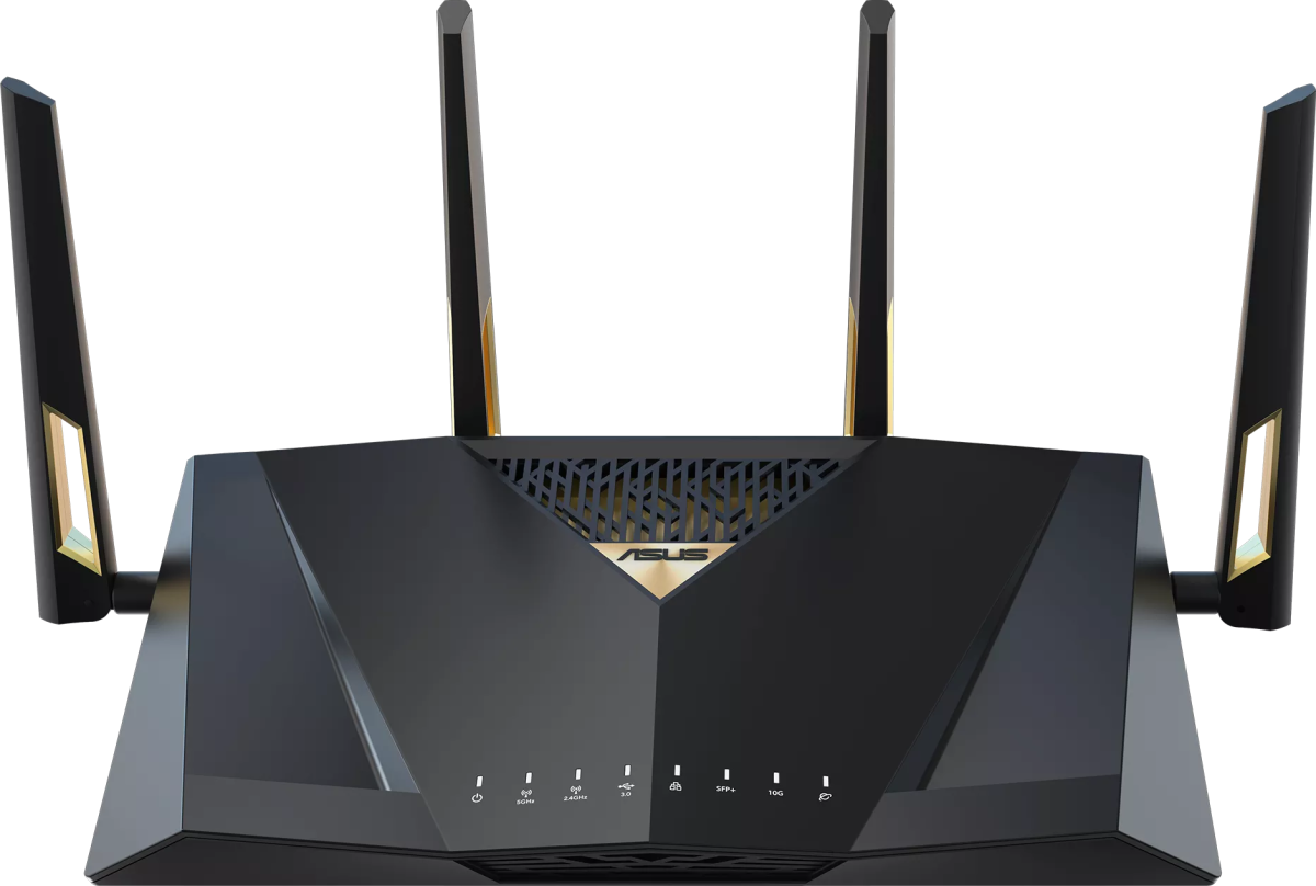 Безжичен рутер ASUS RT-BE88U BE7200 WiFi 7 (802.11be)на ниска цена с бърза доставка - BestPC.BG