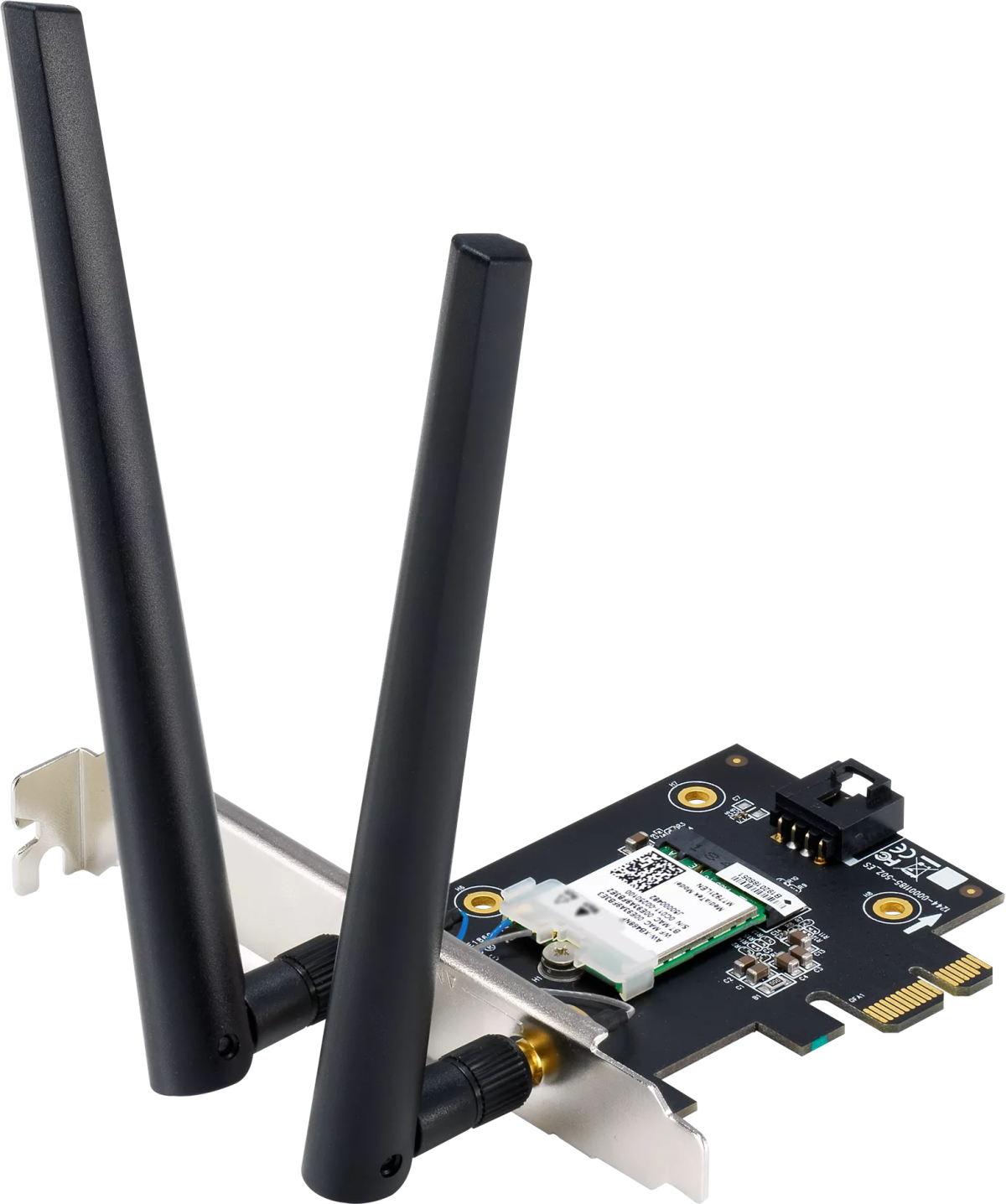 WiFi безжична карта/адаптер Безжичен адаптер ASUS PCE-BE6500 WiFi 7 PCI-e две външни антени и Bluetooth 5.4на ниска цена с бърза доставка - BestPC.BG