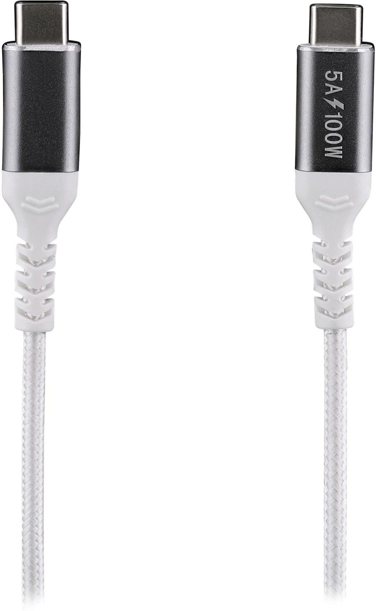 Кабел TNB, USB Type-C към USB Type-C, 2 m, 100 W, бялна ниска цена с бърза доставка - BestPC.BG