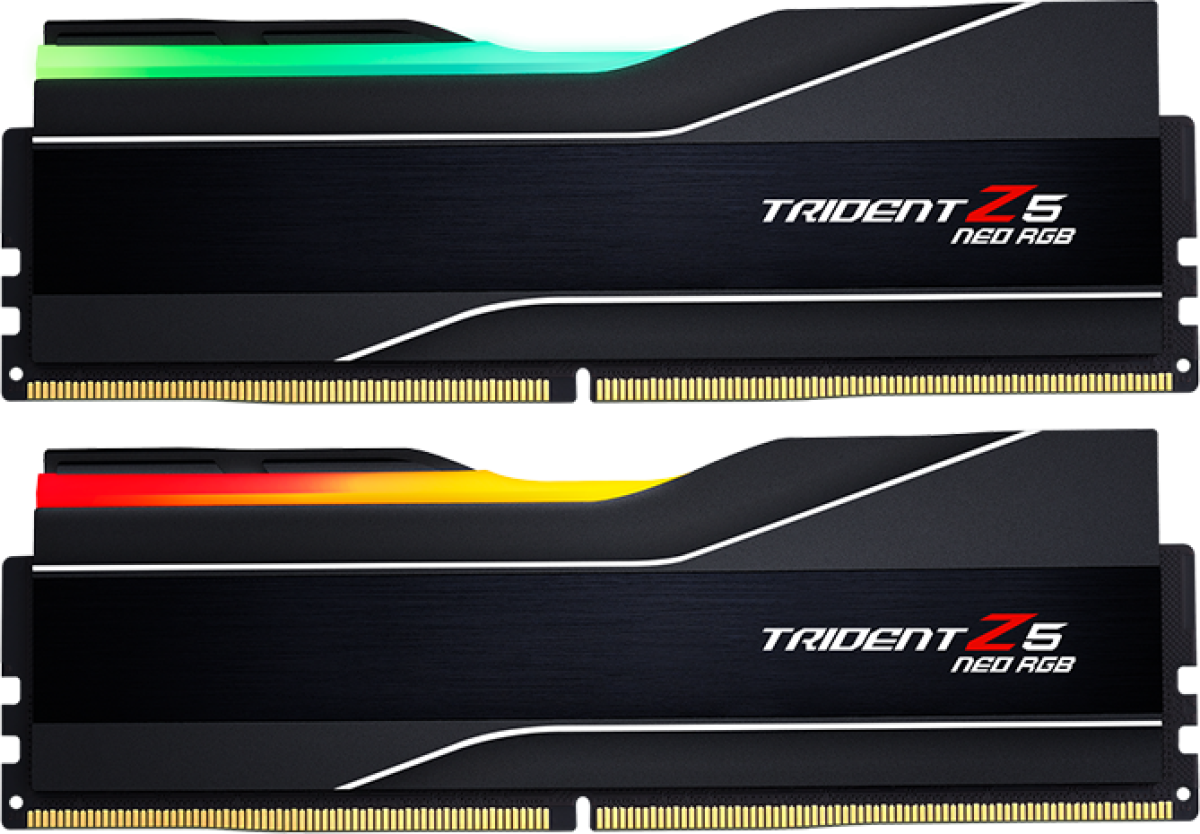 Памет G.SKILL Trident Z5 Neo RGB 32GB(2x16GB) DDR5 6400MHz F5-6400J3039G16GX2на ниска цена с бърза доставка - BestPC.BG