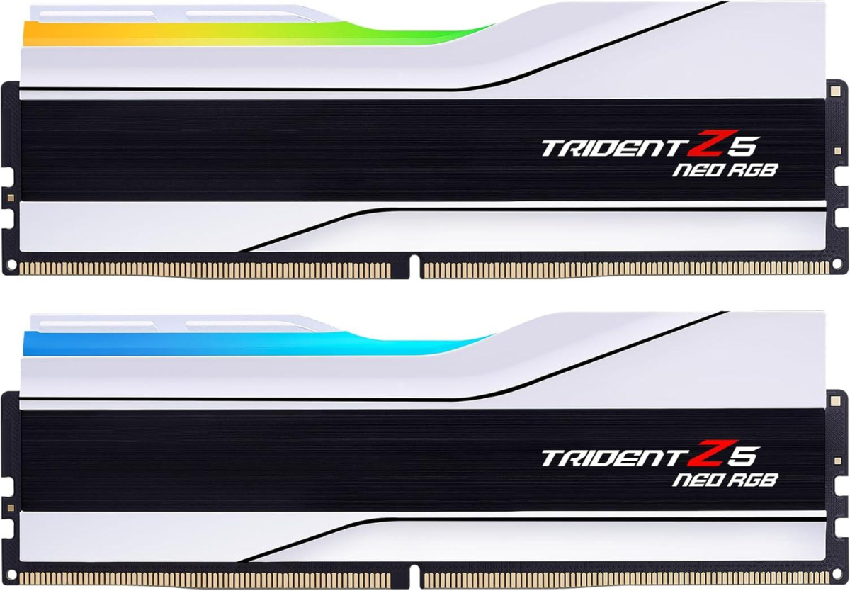 Памет G.SKILL Trident Z5 Neo RGB 32GB(2x16GB) DDR5 6400MHz F5-6400J3039G16GX2-TZ5NRWна ниска цена с бърза доставка - BestPC.BG