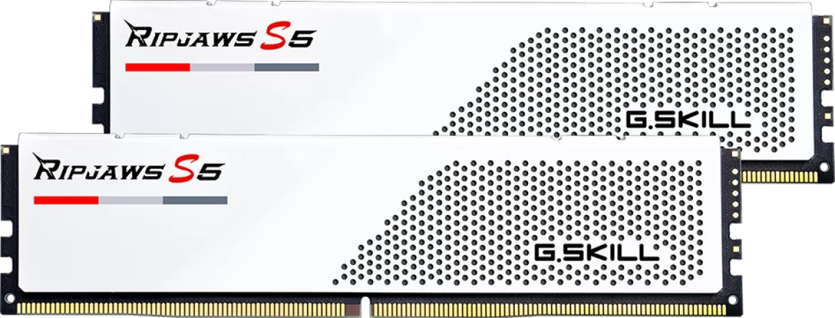 Памет G.SKILL Ripjaws S5 White 64GB(2x32GB) DDR5 6000MHz - Intel XMPна ниска цена с бърза доставка - BestPC.BG