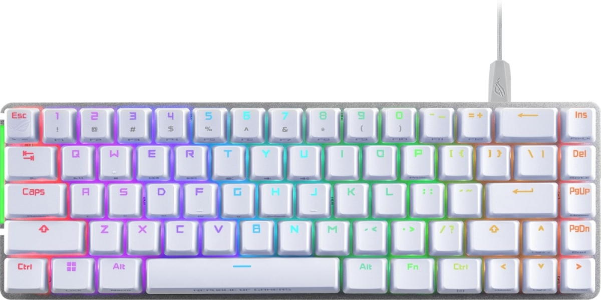 Клавиатура Геймърска Asus ROG 90MP0346-BKUA11, Type-C ports, Бялана ниска цена с бърза доставка - BestPC.BG