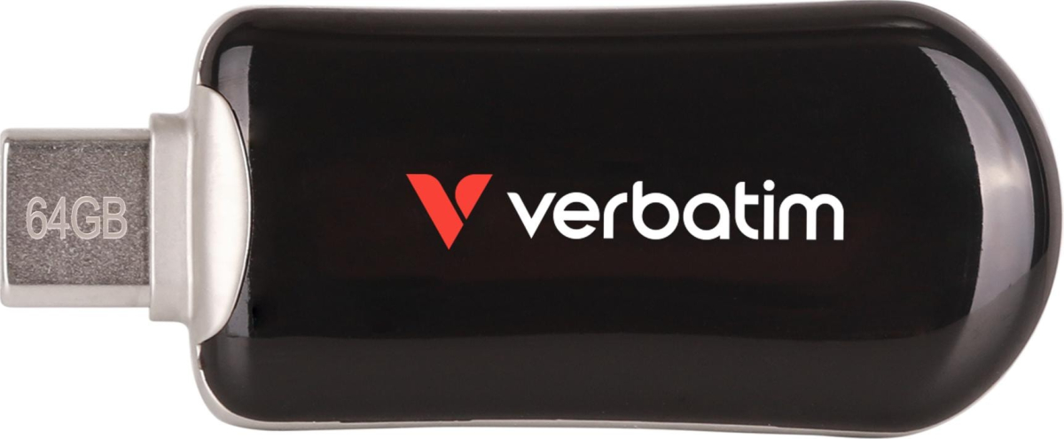Verbatim USB Plectra 64 GB USB Type-C чернoна ниска цена с бърза доставка - BestPC.BG