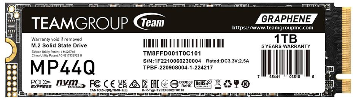 SSD SSD Team Group MP44Q, M.2 2280 NVMe, 1TB, PCI-e 4.0 x4на ниска цена с бърза доставка - BestPC.BG