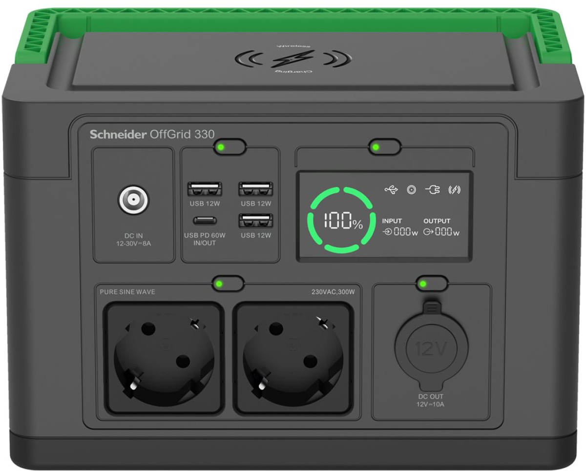 Аксесоар за UPS APC Schneider OffGrid Portable Power Station 330 332Wh Lithium-ion 2 Schuko Sinewaveна ниска цена с бърза доставка - BestPC.BG