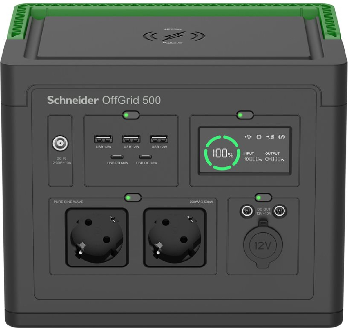 Продукт APC Schneider OffGrid Portable Power Station 500 517Wh Lithium-ion 2 Schuko Sinewaveна ниска цена с бърза доставка - BestPC.BG