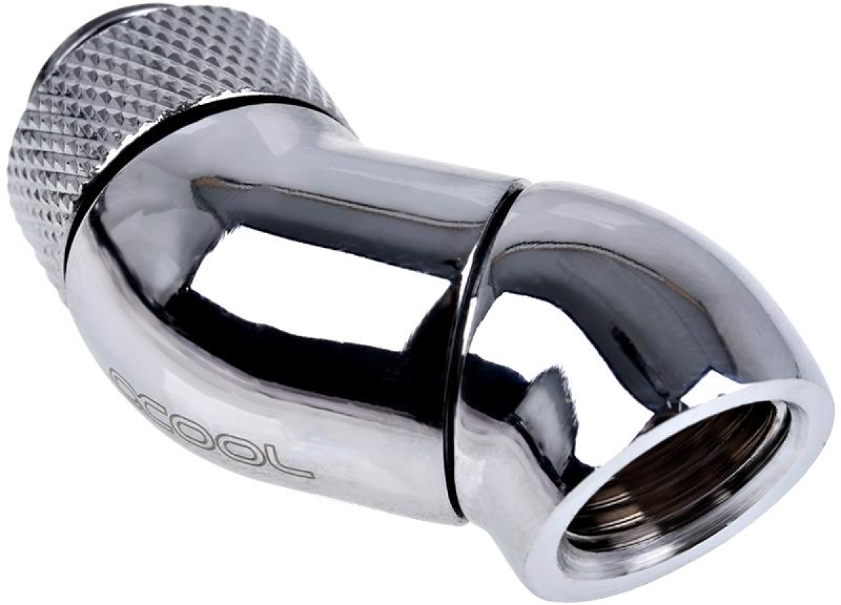 Охлаждане Ъглов адаптер Alphacool Eiszapfen, 2 x 45°, G1/4 външна към G1/4на ниска цена с бърза доставка - BestPC.BG