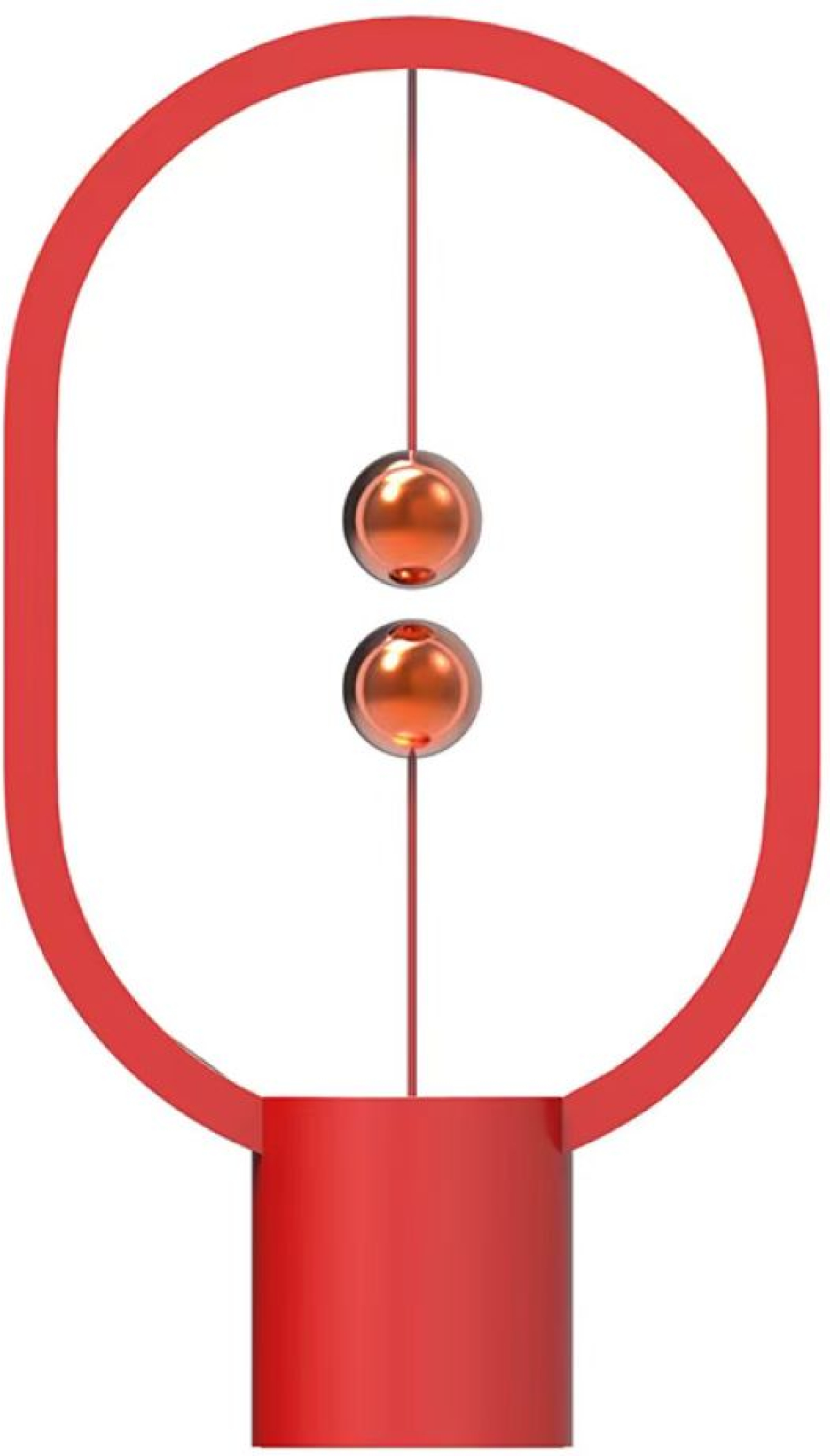 DesignNest Heng Balance Lamp Ellipse Plastic DH0075RD настолна лампа, USB-C, червенана ниска цена с бърза доставка - BestPC.BG