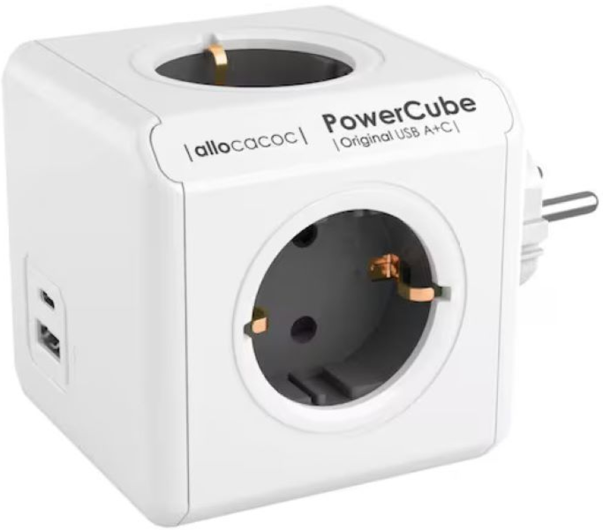 Контакт DesignNest PowerCube Original 10432 разклонител, 4 гнезда, USB A+Cна ниска цена с бърза доставка - BestPC.BG