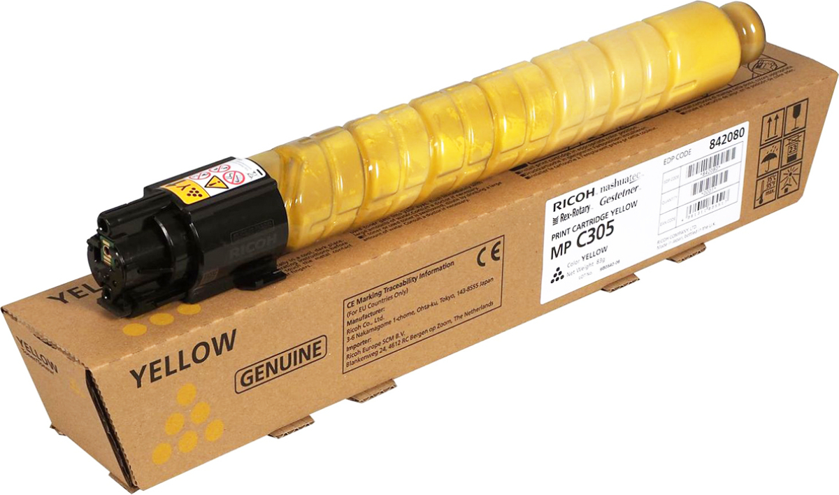 Тонер касета RICOH Yellow MP C305, 4000 стр.- MP C305, C305 SP, C305 SPF, 842080на ниска цена с бърза доставка - BestPC.BG