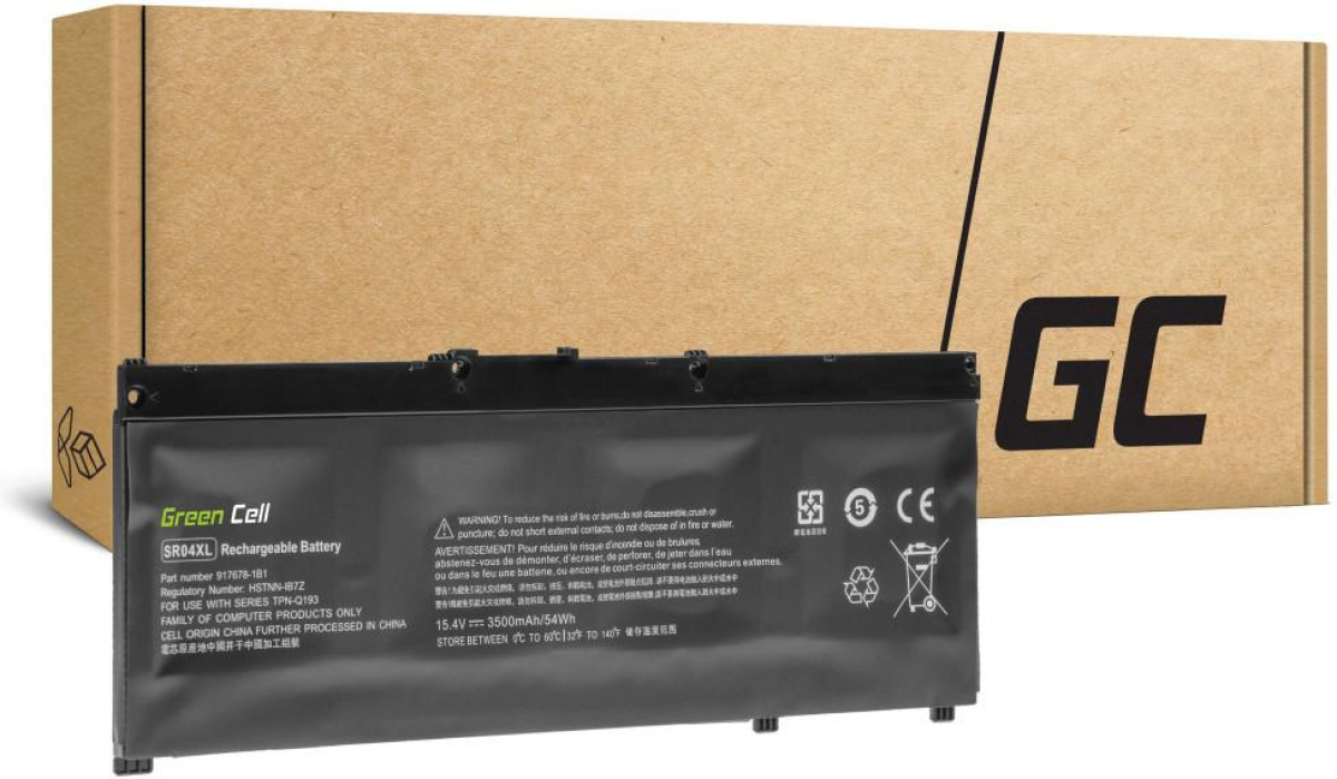 Батерия за лаптоп HP Omen 15-ce000ng; Pavilion 15-CE015DX SR04XL LiPo 15,4V 3500mAh GREEN CELLна ниска цена с бърза доставка - BestPC.BG