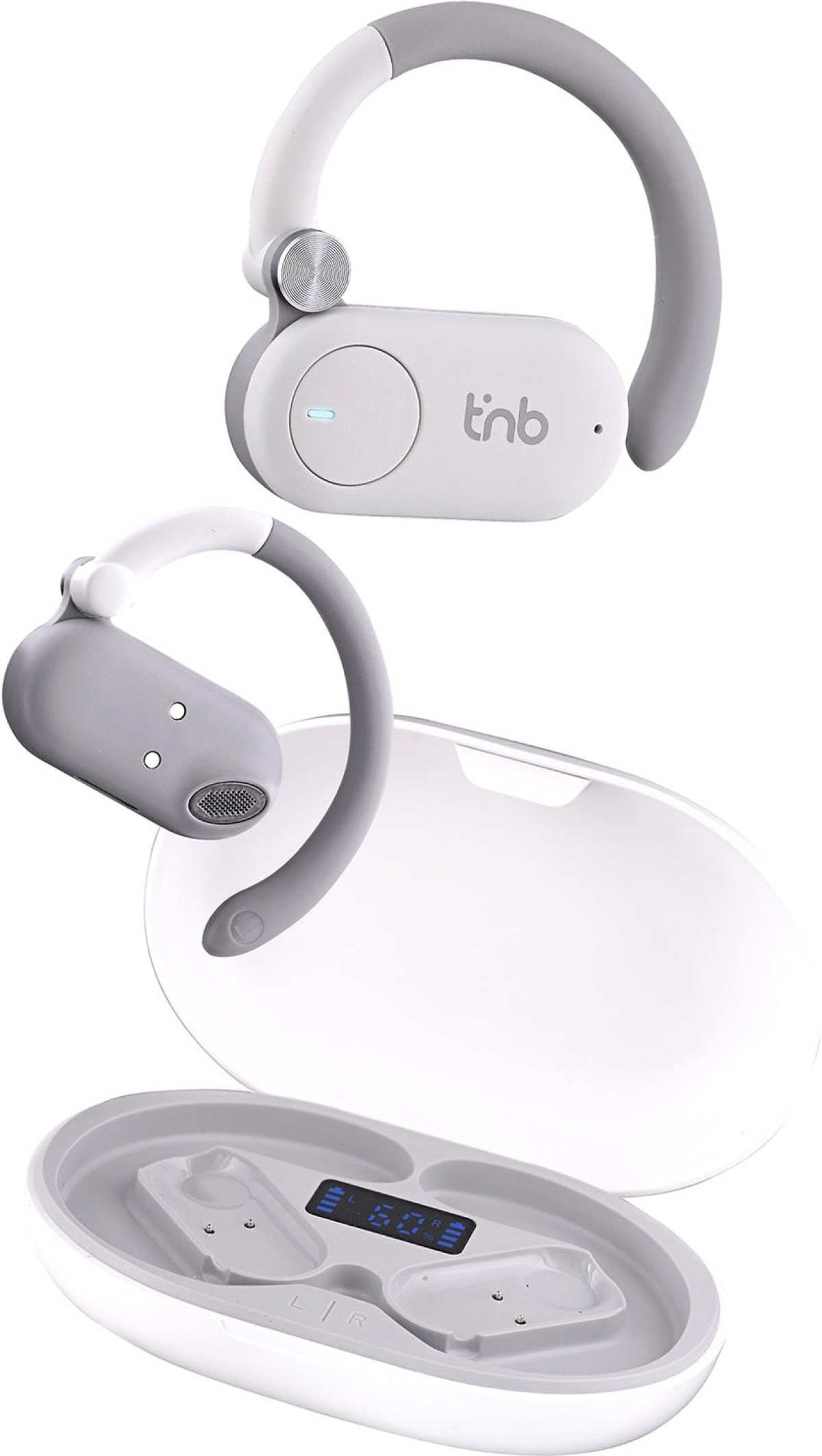 Слушалки TNB Energy Free, безжични, със зареждащ кейс, USB Type-C, 90 dB, белина ниска цена с бърза доставка - BestPC.BG