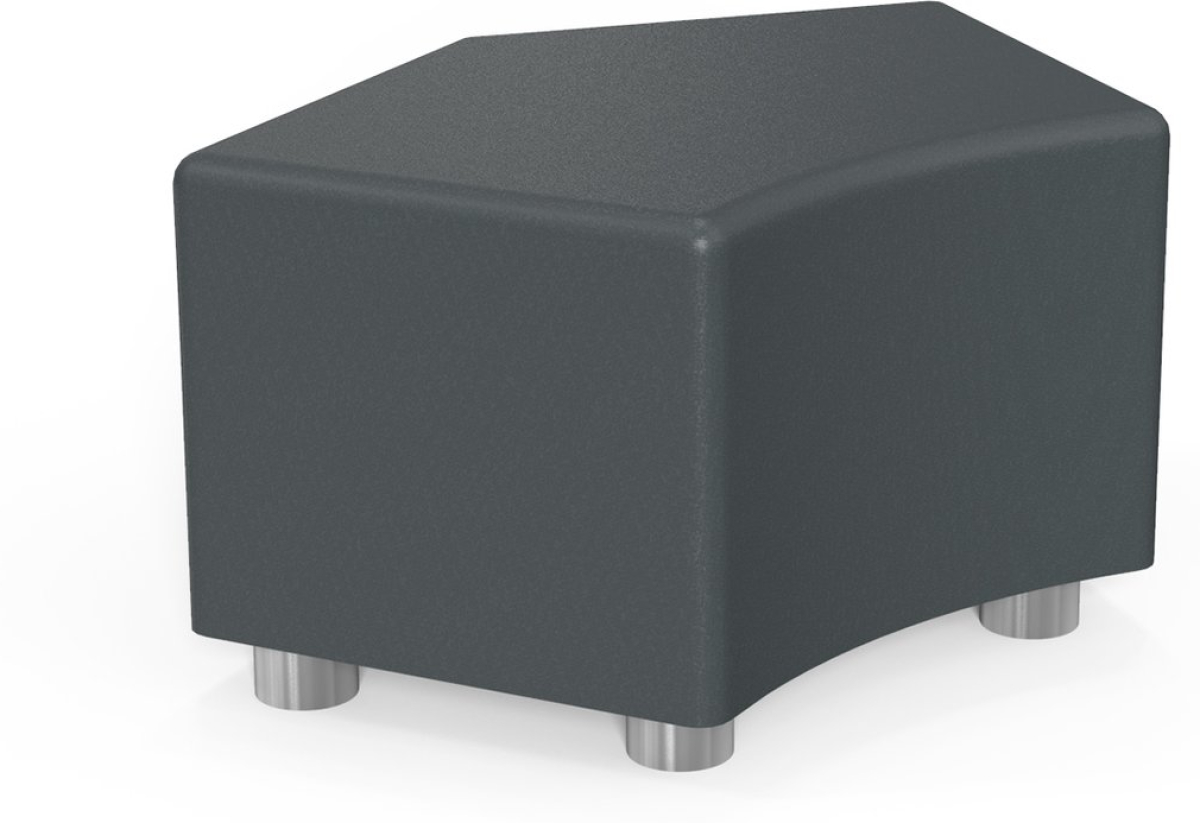 Табуретка RFG Shape, екокожа, 90 х 90 х 43 cm, цвят графитна ниска цена с бърза доставка - BestPC.BG